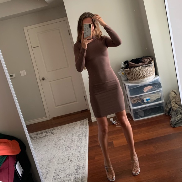 naked wardrobe Dresses & Skirts - Naked Wardrobe • Long Sleeve Midi Dress